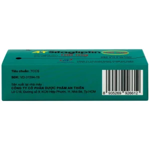 Thuốc A.T Sitagliptin 100 mg An Thiên cải thiện kiểm soát đường huyết (3 vỉ x 10 viên)