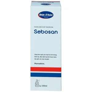 Dung dịch xịt ngoài da Sebosan 100ml Đức Phúc vệ sinh, làm sạch các loại ký sinh trùng khỏi da