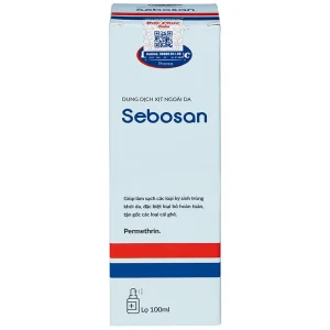 Dung dịch xịt ngoài da Sebosan 100ml Đức Phúc vệ sinh, làm sạch các loại ký sinh trùng khỏi da