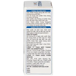 Dung dịch nhỏ mũi Hyagold Drops 10ml Medvie làm sạch mũi
