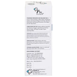 Gel Preggers Leg Relaxing 60g Fixderma dưỡng ẩm, giảm chuột rút, phù nề, giãn tĩnh mạch chân cho bà bầu
