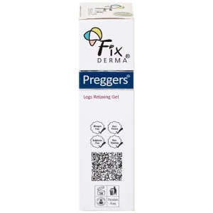 Gel Preggers Leg Relaxing 60g Fixderma dưỡng ẩm, giảm chuột rút, phù nề, giãn tĩnh mạch chân cho bà bầu