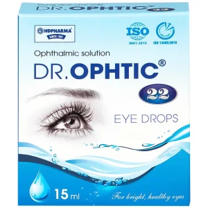 Dung dịch nhỏ mắt Dr.Ophtic 22 HD Pharma 15ml dùng trong mỏi mắt, ngứa mắt, khô rát mắt
