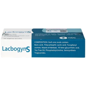 Viên đặt Lacbogyns NTC Pharma ngăn ngừa và điều trị các bệnh âm đạo, viêm âm đạo (10 viên)
