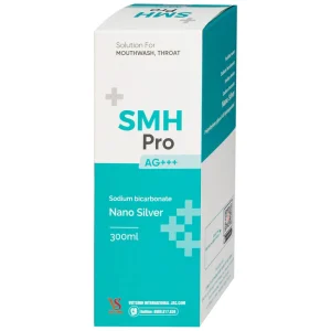 Nước súc miệng, họng SMH Pro Ag+++ 300ml Việt Sinh vệ sinh răng, miệng, ngăn ngừa hôi miệng