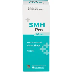Nước súc miệng, họng SMH Pro Ag+++ 300ml Việt Sinh vệ sinh răng, miệng, ngăn ngừa hôi miệng