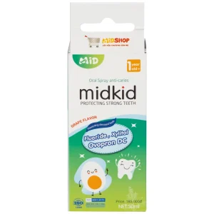 Xịt chống sâu răng Midkid 30ml DK Pharma hương nho chăm sóc và bảo vệ răng chắc khỏe