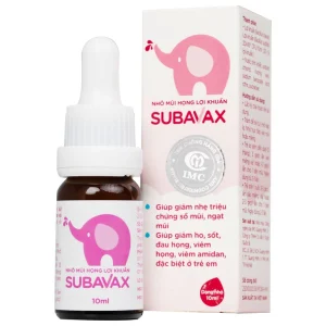 Nhỏ mũi họng lợi khuẩn Subavax 10ml Á Âu tăng sức đề kháng niêm mạc đường hô hấp trên