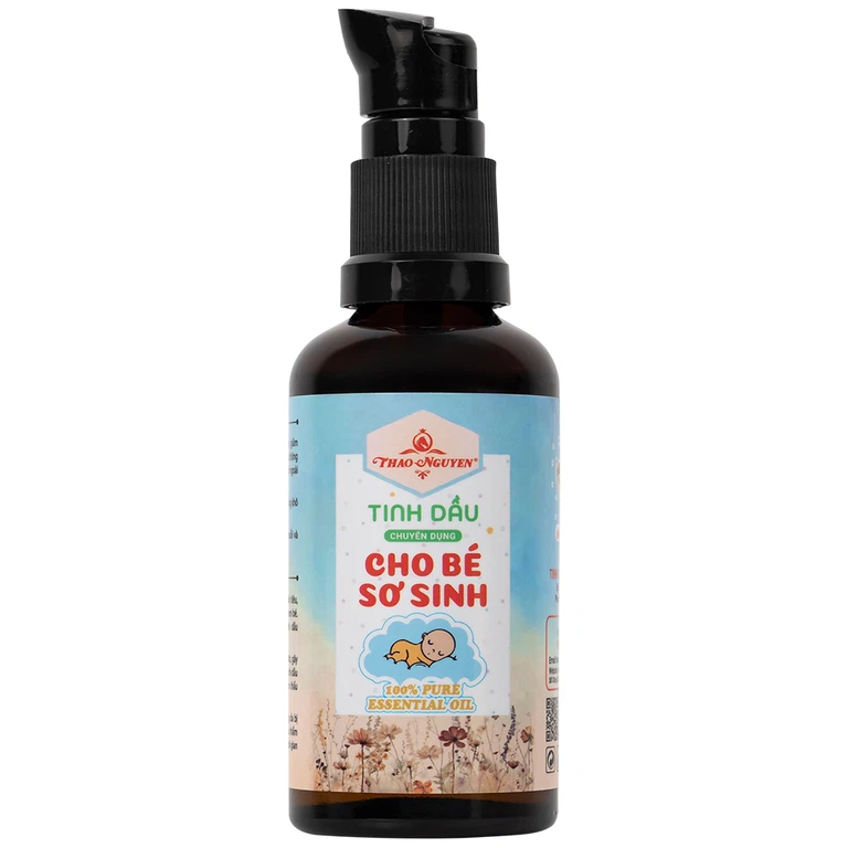 Tinh dầu cho bé sơ sinh Thảo Nguyên giúp phòng ngừa cảm lạnh, phòng gió, làm ấm phổi (50ml)