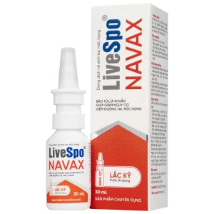 Dung dịch vệ sinh tai, mũi, họng LiveSpo NAVAX 30ml giảm nguy cơ viêm tai, mũi, họng, viêm xoang