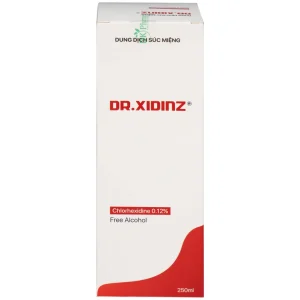 Nước súc miệng Dr.Xidinz 250ml DK Pharma loại bỏ và ngăn ngừa mảng bám, làm trắng răng