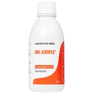 Nước súc miệng Dr.Xidinz 250ml DK Pharma loại bỏ và ngăn ngừa mảng bám, làm trắng răng