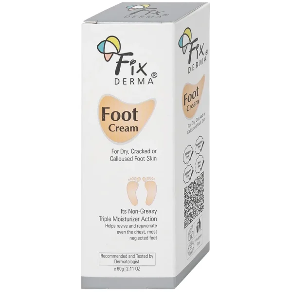 Kem dưỡng chống nứt gót chân Fixderma Foot Cream cung cấp độ ẩm, làm mềm da gót chân (60g)