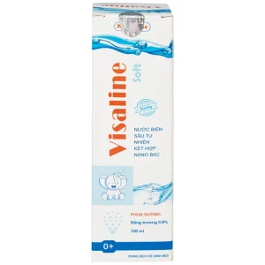 Dung dịch vệ sinh mũi Visaline Soft 100ml làm sạch niêm mạc mũi và loại bỏ các bụi bẩn, gỉ mũi