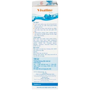 Dung dịch vệ sinh mũi Visaline Soft 100ml làm sạch niêm mạc mũi và loại bỏ các bụi bẩn, gỉ mũi
