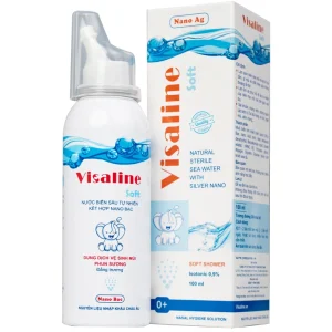 Dung dịch vệ sinh mũi Visaline Soft 100ml làm sạch niêm mạc mũi và loại bỏ các bụi bẩn, gỉ mũi