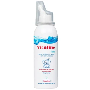 Dung dịch vệ sinh mũi Visaline Soft 100ml làm sạch niêm mạc mũi và loại bỏ các bụi bẩn, gỉ mũi