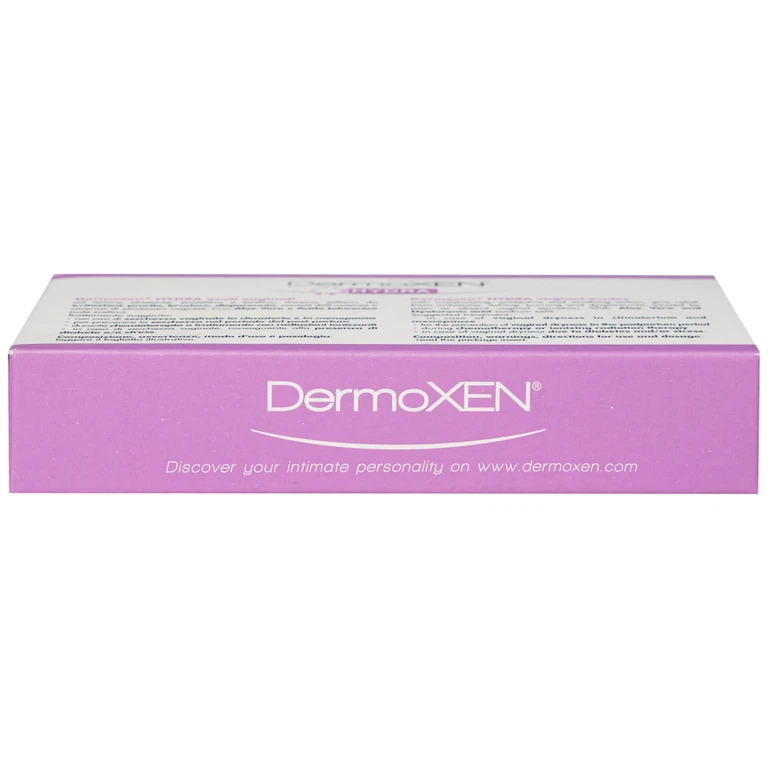 Viên đặt âm đạo DermoXEN® HYDRA Ekuberg Pharma làm ẩm, bảo vệ và làm mềm, giảm kích ứng (1 vỉ x 7 viên)