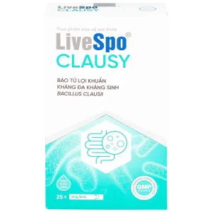 Dung dịch LiveSpo Clausy bổ sung lợi khuẩn, giúp cân bằng hệ vi sinh đường ruột (25 ống x 5ml)