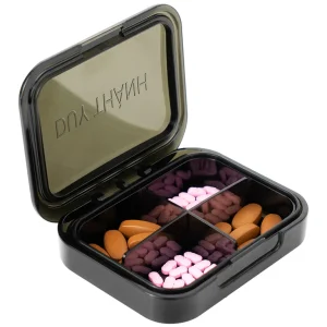 Hộp phân liều thuốc 4 ngăn A31 Duy Thành màu trà