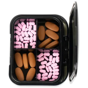 Hộp phân liều thuốc 4 ngăn A31 Duy Thành màu trà