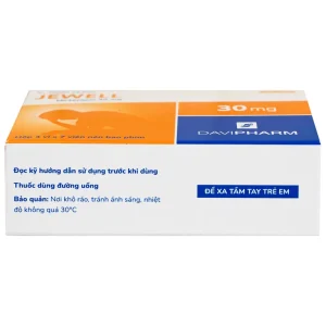 Viên nén Jewell 30mg Davipharm điều trị các đợt trầm cảm nặng (4 vỉ x 7 viên)