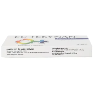 Viên đặt âm đạo Eu Tekynan PV điều trị viêm âm đạo (1 vỉ x 10 viên)