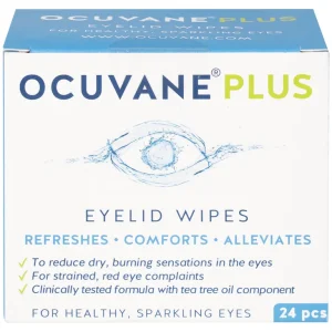 Gạc lau mi mắt Ocuvane Plus Sucs làm sạch hiệu quả bụi bẩn và phấn hoa đọng lại trên mi (24 miếng)