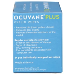Gạc lau mi mắt Ocuvane Plus Sucs làm sạch hiệu quả bụi bẩn và phấn hoa đọng lại trên mi (24 miếng)