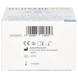 Gạc lau mi mắt Ocuvane Plus Sucs làm sạch hiệu quả bụi bẩn và phấn hoa đọng lại trên mi (24 miếng)