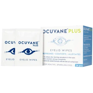 Gạc lau mi mắt Ocuvane Plus Sucs làm sạch hiệu quả bụi bẩn và phấn hoa đọng lại trên mi (24 miếng)