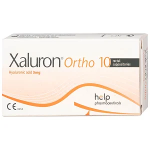 Viên đặt trực tràng Xaluron Ortho 5mg Help chăm sóc và hỗ trợ làm lành vết thương (10 viên)