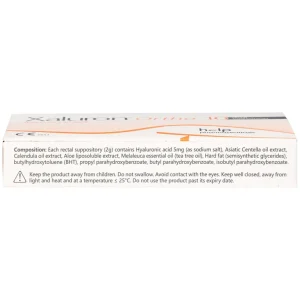 Viên đặt trực tràng Xaluron Ortho 5mg Help chăm sóc và hỗ trợ làm lành vết thương (10 viên)