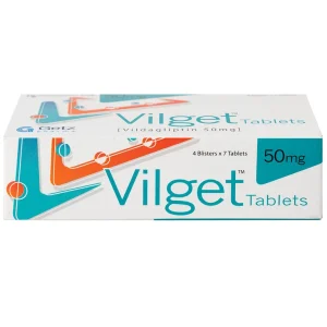 Thuốc Vilget Tablets 50mg Getz điều trị bệnh đái tháo đường típ 2 (4 vỉ x 7 viên)