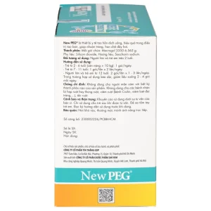 Gói pha hỗn dịch hỗ trợ nhuận tràng Newpeg Macrogol 3350 Sao Kim điều trị táo bón, nhuận tràng, đầy hơi (30 gói)