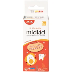 Xịt chống sâu răng Midkid 20ml DK Pharma hương táo - làm sạch khoang miệng, bảo vệ men răng