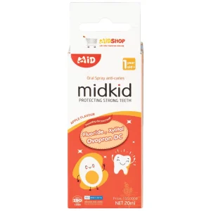 Xịt chống sâu răng Midkid 20ml DK Pharma hương táo - làm sạch khoang miệng, bảo vệ men răng