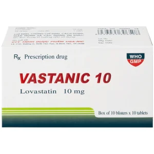 Thuốc Vastanic 10 Usa - Nic Pharma điều trị rối loạn lipid, làm giảm cholesterol (10 vỉ x 10 viên)