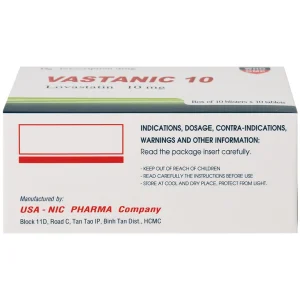Thuốc Vastanic 10 Usa - Nic Pharma điều trị rối loạn lipid, làm giảm cholesterol (10 vỉ x 10 viên)