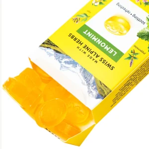Kẹo ngậm không đường Ricola Lemont Mint thông cổ, mát họng, làm dịu cơn ho (40g)