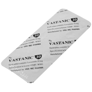 Thuốc Vastanic 10 Usa - Nic Pharma điều trị rối loạn lipid, làm giảm cholesterol (10 vỉ x 10 viên)