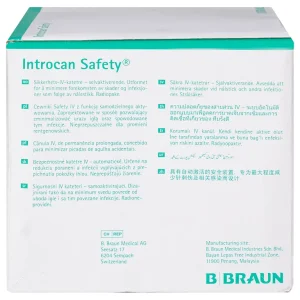 Kim luồn tĩnh mạch Introcan Safety® 24g B.Braun (50 cái)
