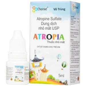 Dung dịch nhỏ mắt ATROPIA 5ml Choroid kiểm soát và làm chậm sự phát triển tật cận thị ở trẻ em