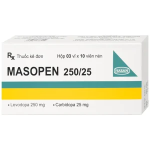 Thuốc Masopen 250/25 Hasan điều trị triệu chứng bệnh parkinson (3 vỉ x 10 viên)