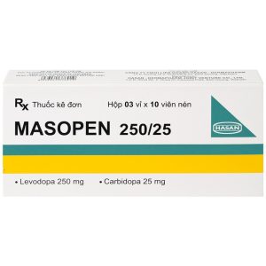 Thuốc Masopen 250/25 Hasan điều trị triệu chứng bệnh parkinson (3 vỉ x 10 viên)
