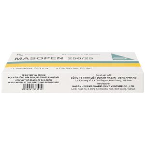 Thuốc Masopen 250/25 Hasan điều trị triệu chứng bệnh parkinson (3 vỉ x 10 viên)