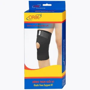 Băng thun gối H1 màu đen size S/M Orbe hỗ trợ vận động khi chơi thể thao