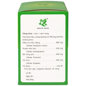 Thuốc Atiliver Diệp Hạ Châu Khang Minh hỗ trợ điều trị viêm gan, tăng men gan (10 vỉ x 10 viên)