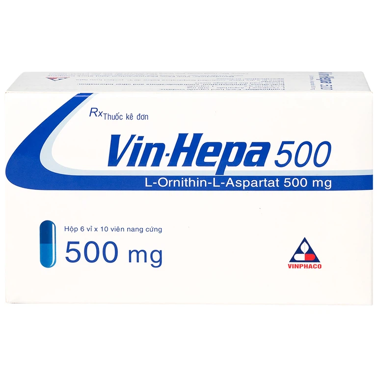 Thuốc Vin-Hepa 500 Vinphaco điều trị các bệnh lý ở gan (6 vỉ x 10 viên)