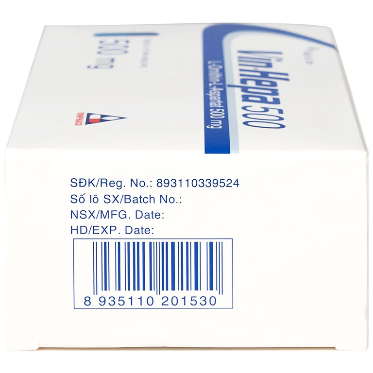 Thuốc Vin-Hepa 500 Vinphaco điều trị các bệnh lý ở gan (6 vỉ x 10 viên)